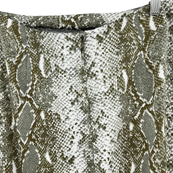 Diane‎ von Furstenberg Kara Tailored Pencil Skirt Snake Print Green Size 6 - Picture 6 of 10